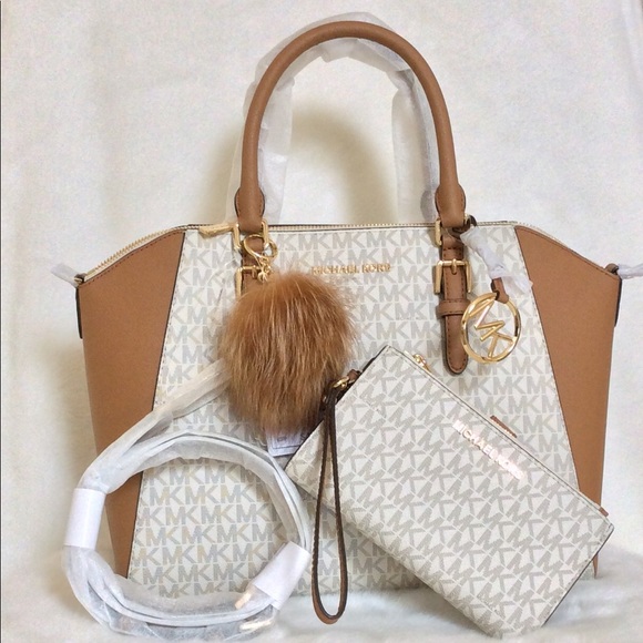 3pcs Michael Kors Ciara lg TZ Satchel - Picture 2 of 8